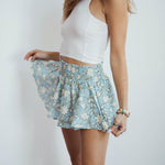 Lets Get Growin' Floral Flare Shorts