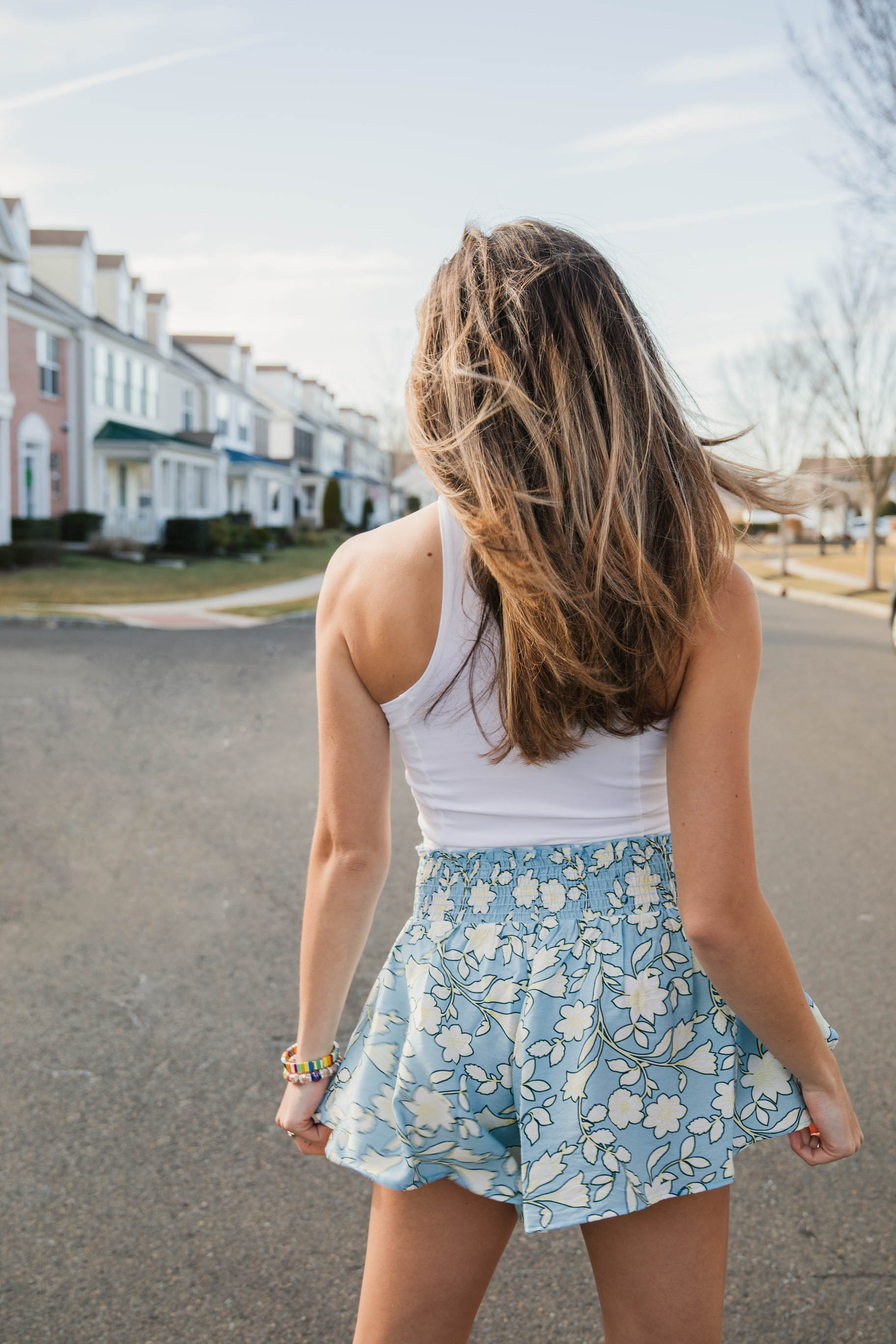 Lets Get Growin' Floral Flare Shorts