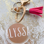 Personalized Tassel Keychain