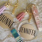 Personalized Tassel Keychain