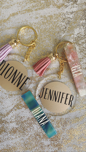 Personalized Tassel Keychain