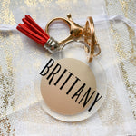 Personalized Tassel Keychain