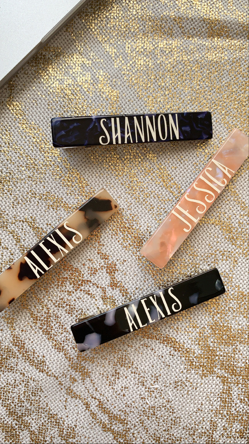 Personalized Hair Clip